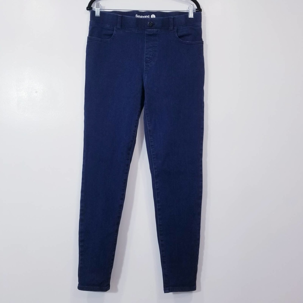 Betabrand Pull on Yoga Blue Denim
